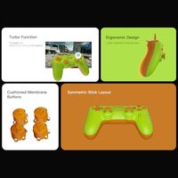 Manette de jeu filaire Gamesir Tegenaria Lite pour Switch, PC, Android, Steam avec sticks à effet Hall et design rétro