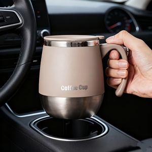 Tazza da <span class=keywords><strong>caffè</strong></span> isolata sottovuoto in acciaio inossidabile da 500 ml, tazza termica a <span class=keywords><strong>doppia</strong></span> <span class=keywords><strong>parete</strong></span> con coperchio per bevande calde e fredde - Product Image 5