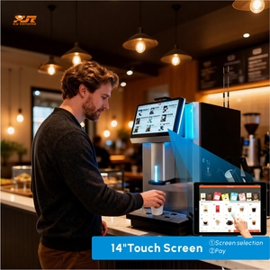 เครื่องจำหน่ายกาแฟอัตโนมัติเชิงพาณิชย์อัจฉริยะ: เครื่องชงเอสเพรสโซ 1 เครื่อง, เมล็ดกาแฟขนาดใหญ่ 1.5 กก. สำหรับ 150 แก้ว รุ่น XY-CF-1 L - Product Image 3