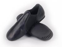 7000042 Nouveautés 2025 En gros Chaussures de danse jazz à semelle fendue, style classique, en cuir véritable marron ou noir, et chaussures de jazz extensibles