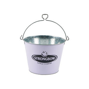 Seau à glace rond en métal galvanisé personnalisé avec logo sur mesure pour Spain Abbey's Basil Hayden Belmont Ben Alder - Product Image 6