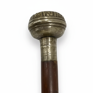 Bastones de madera antiguos victorianos con mango de cabeza plana Bastones de diseñador vintage Regalos del Día del Padre - Product Image 1