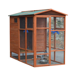 Su misura eco-friendly sostenibile facilmente pulire grande gabbia per piccioni chiusa in legno per Birdhouse <span class=keywords><strong>Free</strong></span>-flight Walk-in voliera in legno - Product Image 3