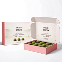 Boîte d'expédition carrée en carton ondulé gaufré personnalisée pour l'emballage alimentaire sûr des bonbons