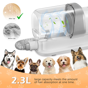 Aspirateur à poils d'animaux sans fil 2,3 L - Aspirateur rechargeable pour chiens et chats 2 en 1 avec brosse, faible bruit, pour la maison, la voiture, le canapé - Product Image 4