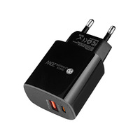 Chargeur Portable USB Type C Certifié CE, Adaptateur Secteur PD 20W USB-C à Charge Rapide pour Téléphones Mobiles, Compatible iPhone 17 Pro, Charge Rapide UE