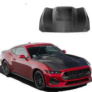 Capot en fibre de carbone pour Ford Mustang, style GTD turbocompressé, pare-chocs en fibre de carbone pour Mustang - Product Image 5