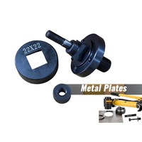 Poinçonneuse Électro-Hydraulique Industrielle à Trou Carré 22x22mm, Outil en Acier Allié pour Acier Inoxydable/Acier/Aluminium, Modèle SYK-8/15