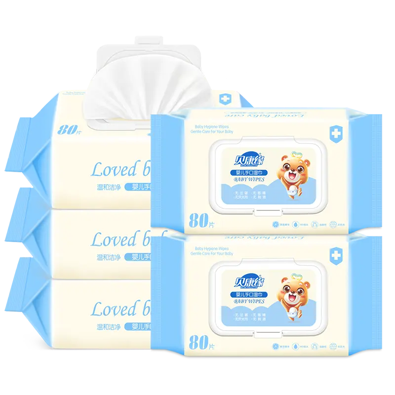 Unisoft-toallitas húmedas para bebés, toallitas de agua no tejidas, de un solo uso