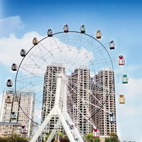 Roue Wonder en acier de 38m à vendre manèges de parc d'attractions en plein air et centres commerciaux 30 ans d'expérience dans la fabrication de grandes roues