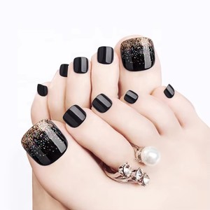 Fengshangmei – Faux ongles scintillants en forme d'étoile à coller, pour les orteils et les doigts, couverture complète en ABS, longueur courte, pré-conçus - Product Image 3