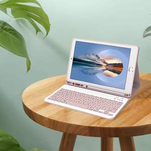 Teclado Bluetooth Inalámbrico Recargable con Ranura para Lápiz y Funda de Cuero TPU para iPad Pro 2022 - Product Image 6