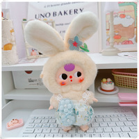 Vêtements de poupée uniquement - Série Mini Lapin Baby Three, boîte mystère, tenues de poupée, robes à nœud papillon, ensembles de pantalons à bretelles et accessoires