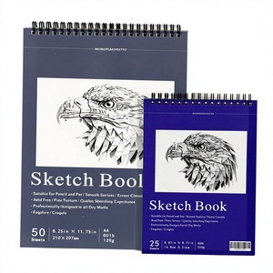 Custom Promotion White Printed A4 Spiral <strong>Sketch</strong> Notebook with Spiral Binding 60 Sheets Pencil &amp; <strong>Paper</strong> - Product Image 1