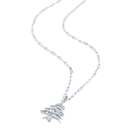 Nouveau Collier Pendentif Rotatif Flocon de Neige en Acier Inoxydable Or Zircon Tendance 2026 pour Cadeau de Noël