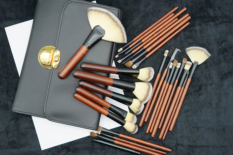 Best Unique Natural Logo Womens New Permanent Bling Full Large Soft Marble Makeup Disposable Beauty Tools Set Kits Blush Brush