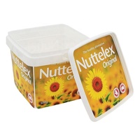 Récipient plastique jetable avec couvercle, pour servir du beurre de fromage, des cacahuètes, avec logo personnalisé, IML, 500g