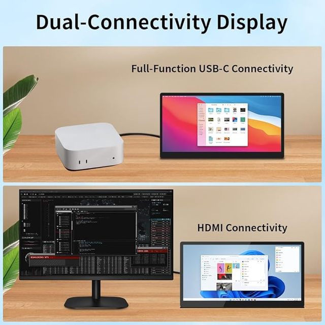 10.1''Vivid Picture Quality Small Monitor, Expand Your Workspace with This 10.1 Inch Touch Screen Monitor