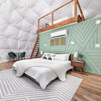 Dôme géodésique imperméable de luxe pour hôtel, glamping, tentes dôme 7M