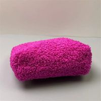Sacs à cosmétiques en peluche velours rose pour femmes avec poignée en lanière en PU Solution de rangement élégante et pratique
