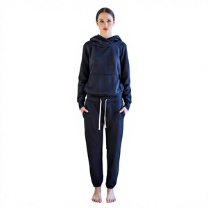 OEM Service Casual Solid Winter Hooded Breathable <b>Women</b> Tracksuit-Custom Size & Logo High Quality Lightweight Tracksuit - Product Image 1