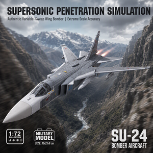 Kit de Modelo de Plástico del Bombardero <span class=keywords><strong>SU</strong></span>-<span class=keywords><strong>24</strong></span> Fencer a Escala 1/72, Juguete de Simulación de Aeronaves Militares, Avión de Combate Coleccionable para Aficionados Adultos - Product Image 1
