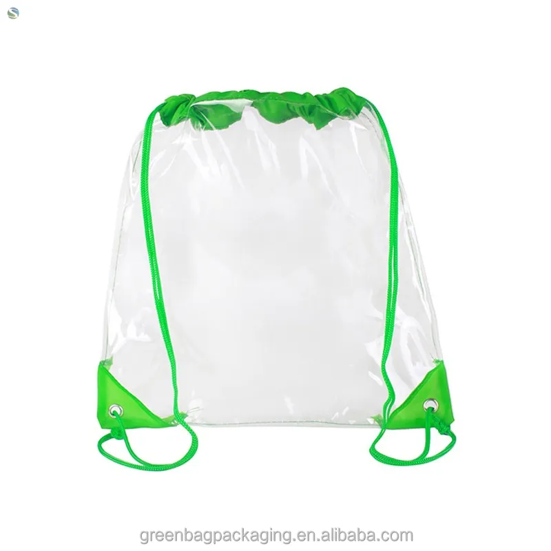 Bag Pvc Printed Logo Bags For Product Clear Botton Storage With Frosted Gift Fabric Pink Waterl Dry Backpack Jelly Drawstring