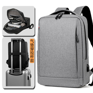 Cross border grande capacidade personalização homens de negócios <span class=keywords><strong>high</strong></span>-<span class=keywords><strong>end</strong></span> casual impermeável computador homens estudante mochila - Product Image 4