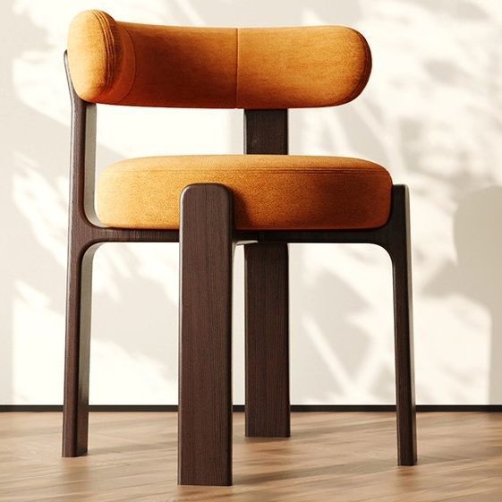 Velours orange noyer