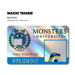 कोई भी बुलबुला, कोई अवशेष सामने एकतरफा कस्टम pvc एनीमे क्रेडिट कार्ड स्टिकर त्वचा कवर वाटरप्रूफ कस्टम होलोग्राफिक एटम कार्ड स्टिकर - Product Image 1