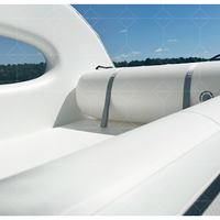Bateau de fête gonflable de luxe à énergie solaire avec moteur électrique pour les loisirs en plein air, nettoyeur de piscine et couverture inclus