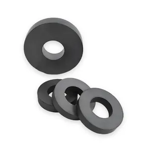 Durable Magnetic Y30 Y35 Ferrite Magnet Ceramic Magnet Custom Y40 Y44 Ring Ferrite Magnet for Signal Line Filtering