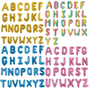 <span class=keywords><strong>Pas</strong></span> <span class=keywords><strong>cher</strong></span> prix gratuit simple décoration fête 16 pouces ballon lettres alphabet ballon foil 10 pouces ballon - Product Image 1