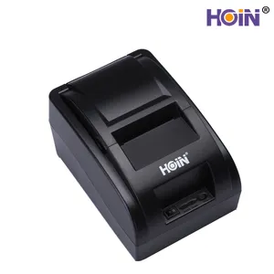 58mm pas cher imprimante thermique mini reçu POS imprimante Hoin noir et blanc pour Smartphone et ordinateur Bt + usb
