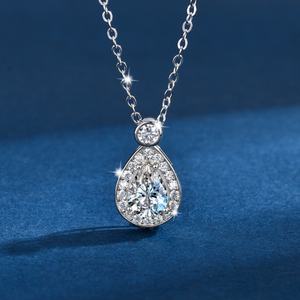 女性1.25克拉莫桑石心项链妻子生日礼物妈妈珠宝礼物 - Product Image 1