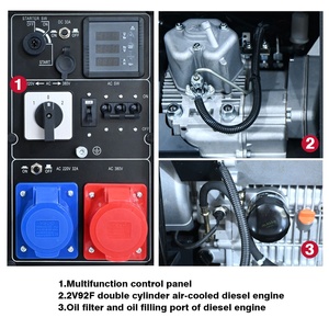 12/13kw 50Hz 60Hz Trung Quốc làm mát bằng không khí im lặng DIESEL Máy phát điện ổn định điện liên tục đầu ra Chế độ chờ máy phát điện để sử dụng nhà - Product Image 6