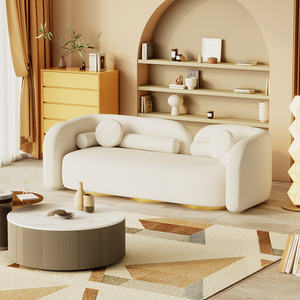 डैनिश डिजाइन आधुनिक एकल डबल ट्रिपल घर लिविंग रूम की दुकान मेमने ऊन इटैलियन सोफा - Product Image 2