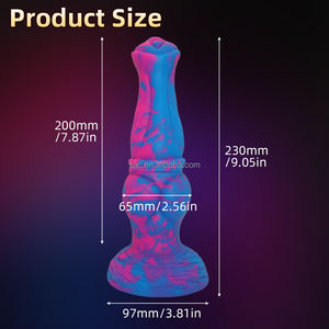 SacKnove Beliebte Sexspielzeug Lebensgröße Große Dicke Gebogene Monster Anal Plug Extender Künstlicher Schwanz Penis Silikon Pferdeschwanz Dildo - Product Image 5