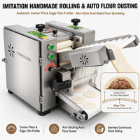 Machine à fabriquer des enveloppes de raviolis chinoises Poweradd 220V - Grande capacité (60 feuilles/minute) Puissance 0,25 kW Poids 60 kg