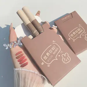 Moisturizing Velvet Matte Lipsticks 5 PCS Set Long-lasting Mini Liquid Lipstick Set Waterproof Mineral 1 Set Lips Daily Makeup