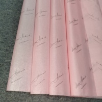 Papier de Soie Rose Personnalisé avec Logo Imprimé pour Emballage de Vêtements et Chaussures