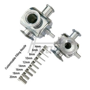 เครื่องบรรจุของเหลวกึ่งอัตโนมัติ พร้อมสายพานลำเลียงและถังพัก สำหรับขวด ซอง และเครื่องสำอาง ความแม่นยำสูง 1% - Product Image 3