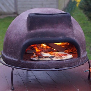 <span class=keywords><strong>Four</strong></span> à pizza en terre cuite au feu de bois de style mexicain avec dispositif de sécurité anti-épuisement <span class=keywords><strong>d</strong></span>'oxygène, <span class=keywords><strong>pierre</strong></span> à pizza de 16 pouces <span class=keywords><strong>pour</strong></span> utilisation en camping en plein air - Product Image 3