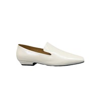 Nouveaux Mocassins Femme en Cuir de Vachette 622-3, Chaussures Plates à Bout Carré, Style Britannique en Cuir Véritable