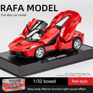 Ferrary Rafa ultra carrera 1:32 moulé sous pression Super modèle de voiture modèle Del Coche en métal avec ornement de retrait son et lumière - Product Image 5