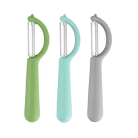 Éplucheur métallique portable multifonctionnel pour fruits et légumes Gadget de cuisine manuel Couteau coupeur de pommes de terre pomme