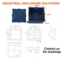 Boîtier électronique personnalisé SZOMK en ABS, PC, nylon, plastique, aluminium, boîtier de rail DIN, boîtier PLC, étanche IP65, IP67, IP68, boîte de jonction