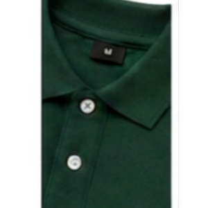 Polo pour homme vert foncé à manches courtes en coton Oxford, coupe décontractée, respirant, logo sur le devant, longueur normale, élégant et confortable - Product Image 4