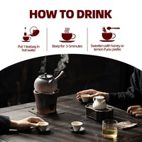 Sachets de thé froid Ginseng Six Trésors, mélange d'herbes chinoises pures et naturelles, Maca, paquet de 20 sachets, certifié ISO, durée de conservation de 24 mois