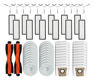 Kit de 66 Accesorios de Repuesto para Aspiradora Robótica Xiaomi <span class=keywords><strong>X10</strong></span> <span class=keywords><strong>Plus</strong></span>, <span class=keywords><strong>X10</strong></span>+, Cepillo Principal, Cepillo Lateral, Bolsa para Polvo, Filtro, Mopa - Product Image 1